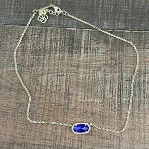 Kendra Scott Elisa Gold Pendant in Navy